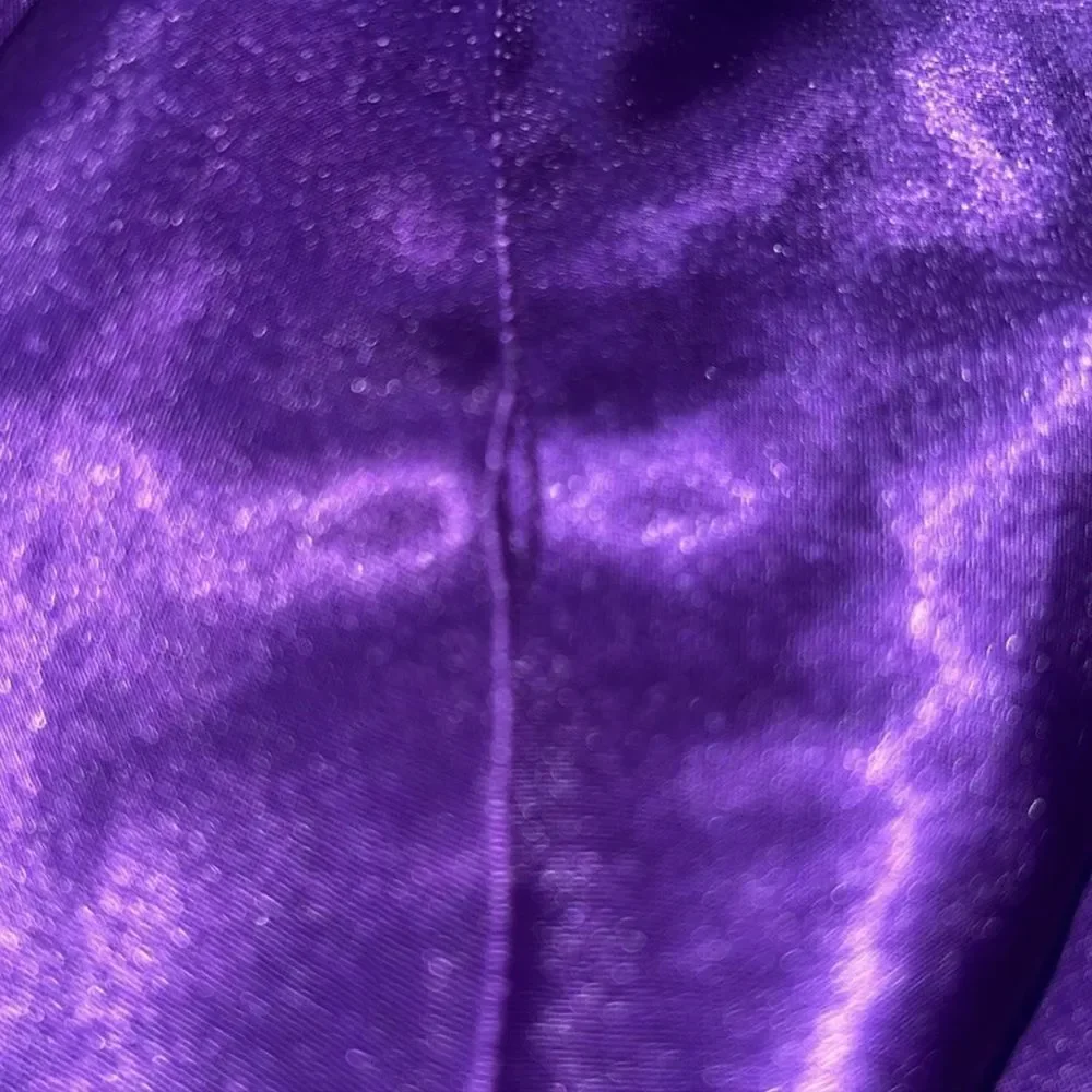 Vintage VS Gold Label Purple Embroidered Floral Lace Chemise Nightgown Slip - Picture 12 of 12